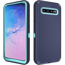 Asuwish Phone Case for Samsung Galaxy S10 Cell Cover Hybrid Rugged Shockproof Hard Protective Drop Proof Full Body Heavy Duty Mobile Accessories Glaxay S 10 Edge Gaxaly 10S GS10 X10 Women Men Blue