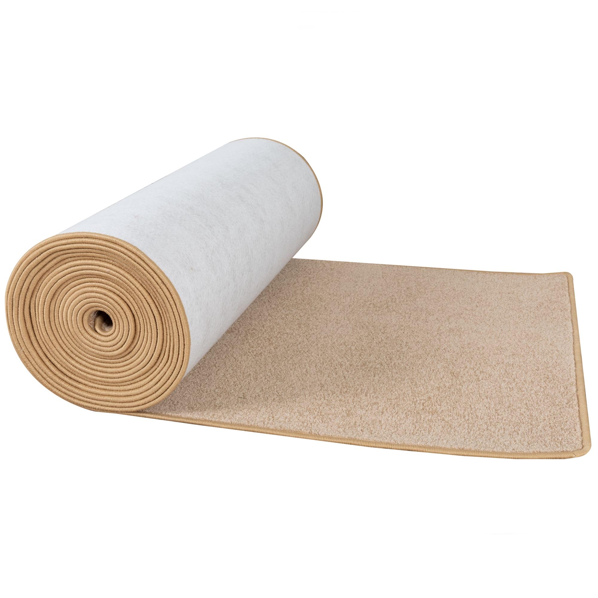 Steffensmeier Läufer Galerie Ibiza| Kurzflor Teppich| Flur| Diele| Größe: 80x500 cm| Beige