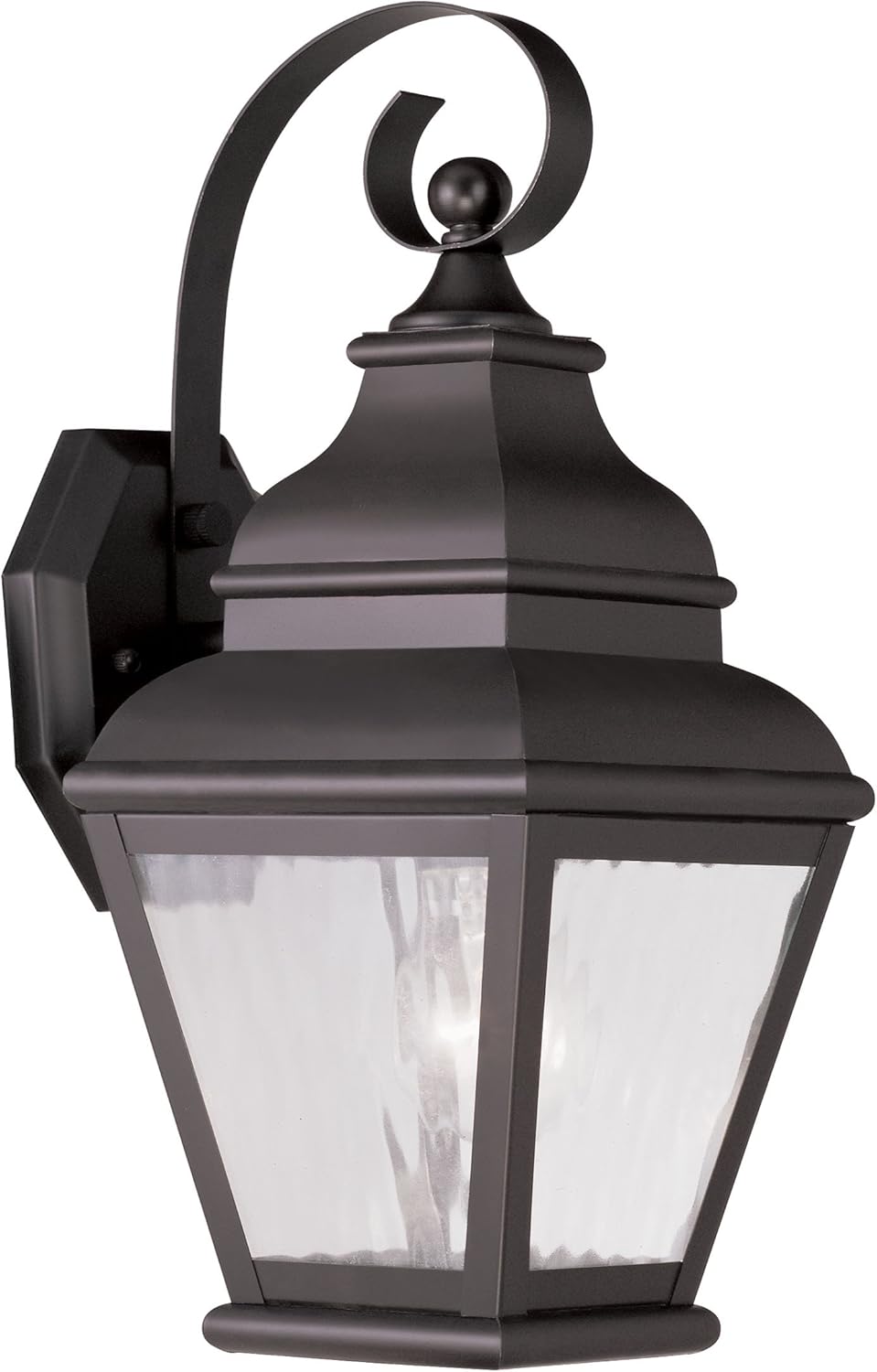 Livex Lighting 2601-07 Exeter 1-Light Outdoor Wall Lantern, Bronze