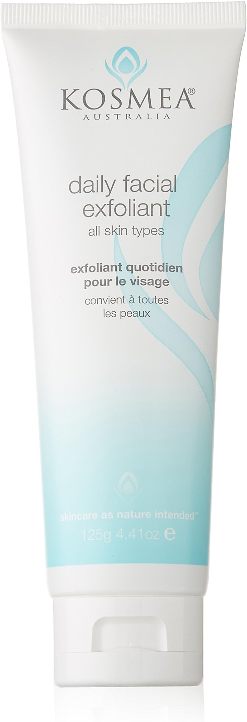 Kosmea Daily Facial Exfoliant – Best Face Exfoliator – Deep Cleansing – Gentle, Effective Scrub - Contains Soothing Camomile Flowers, Antioxidant Rose Hips, Kaolin Clay & More 2 fl oz