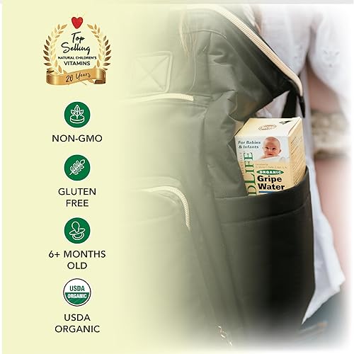 Miniatura 4 de CHILDLIFE ESSENTIALS Agua de agarre orgánica, alivia las molestias estomacales ocasionales asociadas con cólicos, dentición e hipo en bebés y niños,