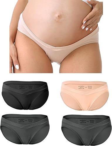 Rnxrbb M-5XL Ropa interior de maternidad Shapewear sobre Bump Plus Size Seamless Support Maternidad Bragas Ropa de Talle Alto