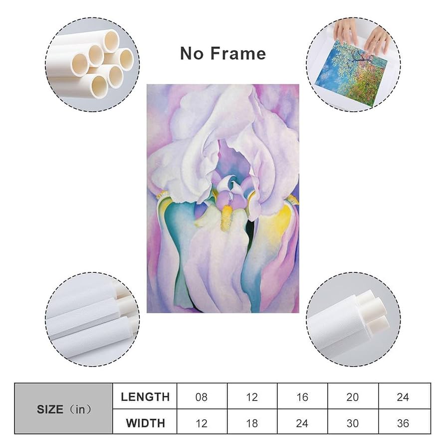 IA O'KEEFFE ポスター 新品☆額縁付アートポスター☆ジョージア・オキーフ☆O'Keeffe