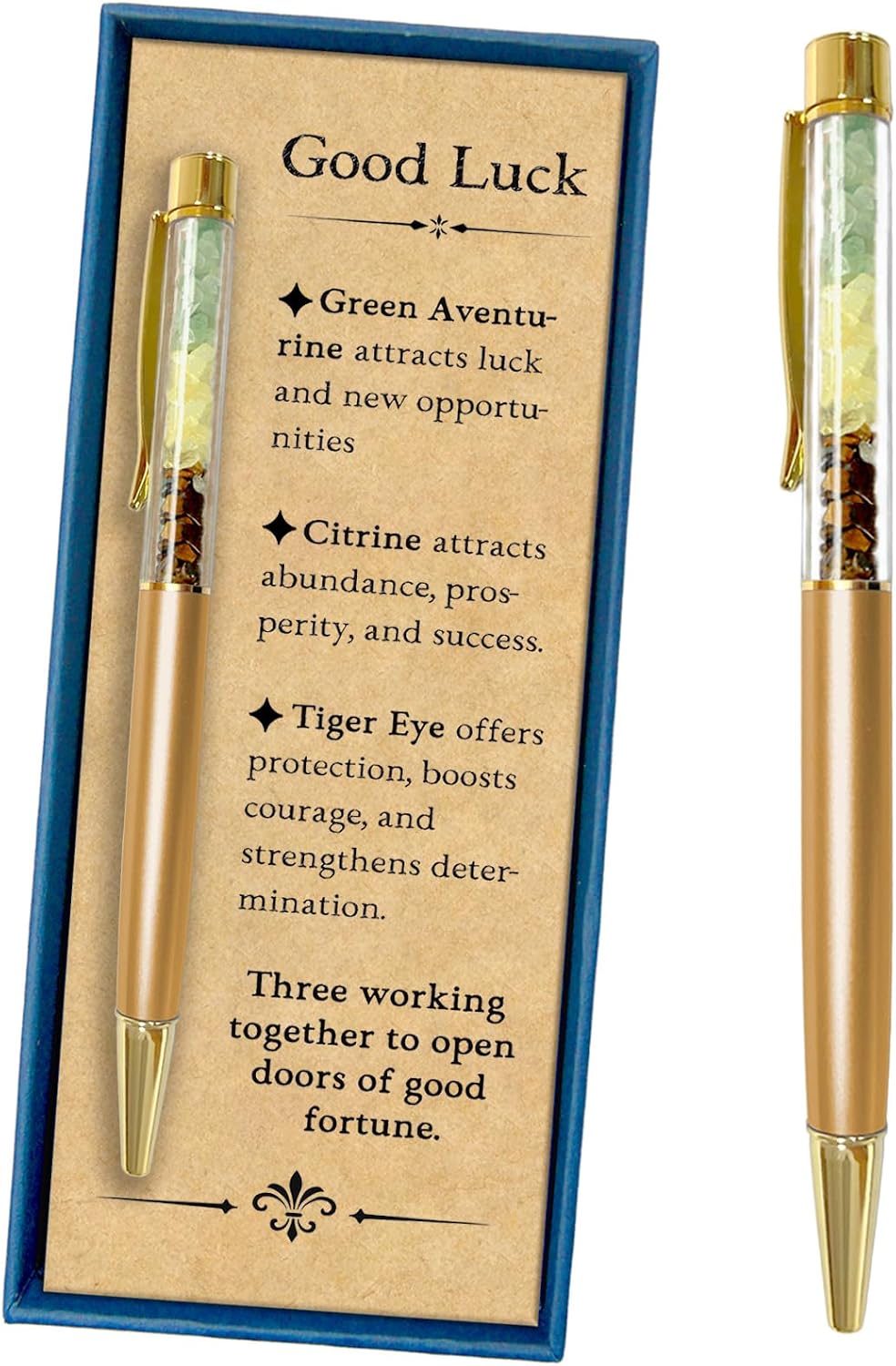 Good Luck Gift for Women, Crystal Pen for New Beginnings & Fresh Start, New Job, Promotion, Career Change, Encouragement Gift for Friends & Coworkers