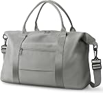 EASYFUN Sac à bandoulière de voyage, Sacs à banboulière imperméables pour femmes, hommes, sac d'hôpital, sac de nuit avec manches de trolley