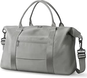 Travel Duffle Bag, Waterproof Weekender Bag Carry On Tote Bags for Women, Travel Essentials Sport Gym Bag for Men, Hospital Bag for Labor and Delivery, Overnight Bag Luggage Bag with Trolley Sleeve