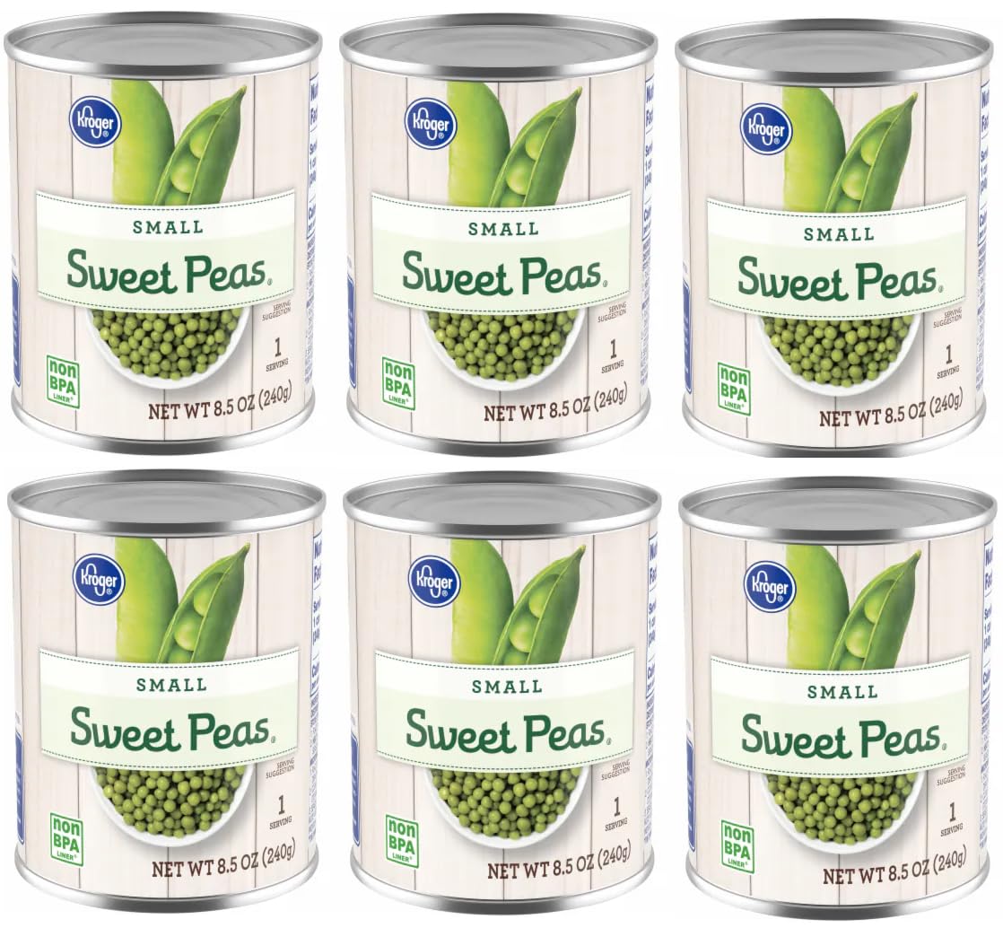 Small Sweet Peas (6 Cans, 8.5 oz. each)