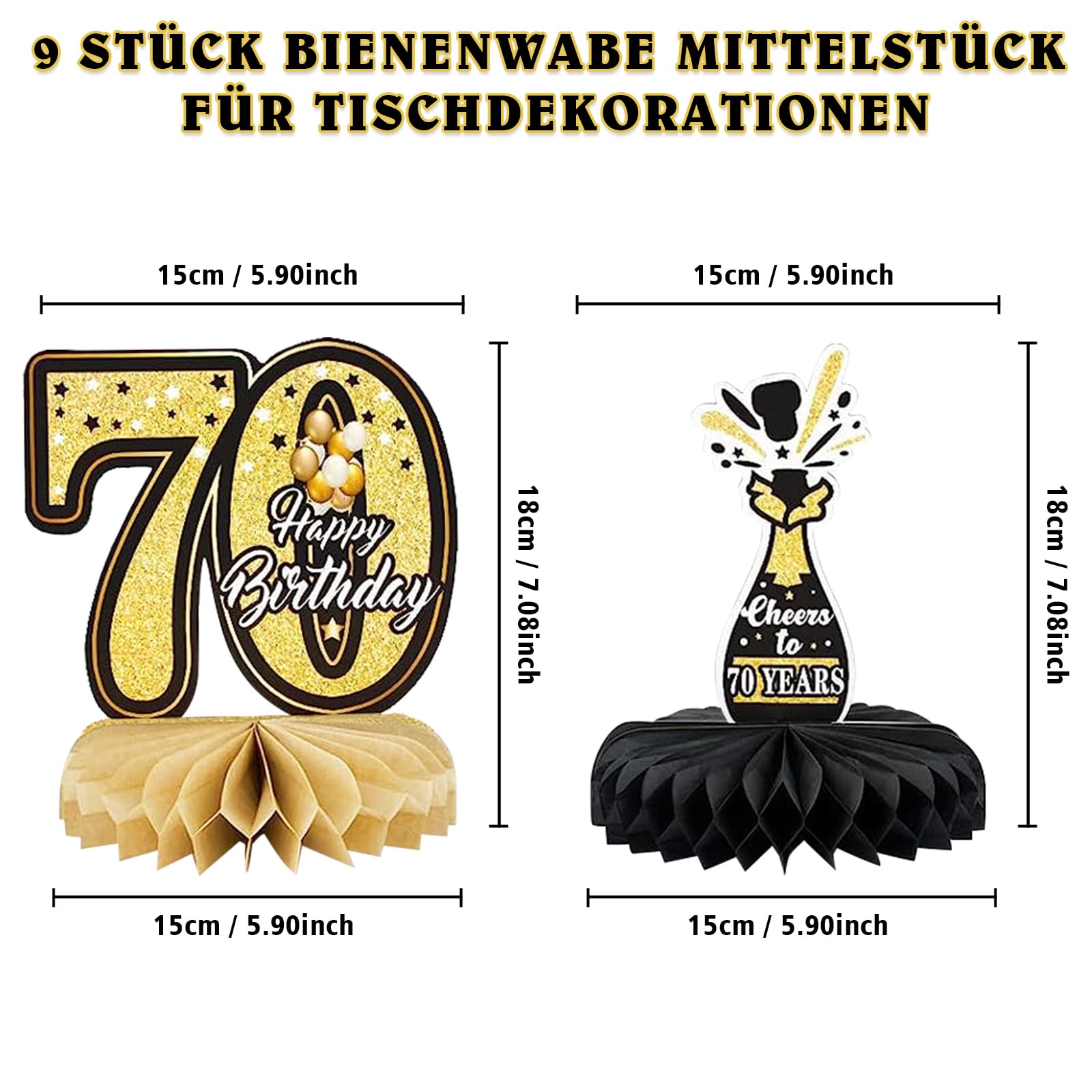 35. Geburtstag Banner Schwarz Gold – Fotowand Mit 35-Jahre-Schriftzug, 185x110 Cm, Partydeko