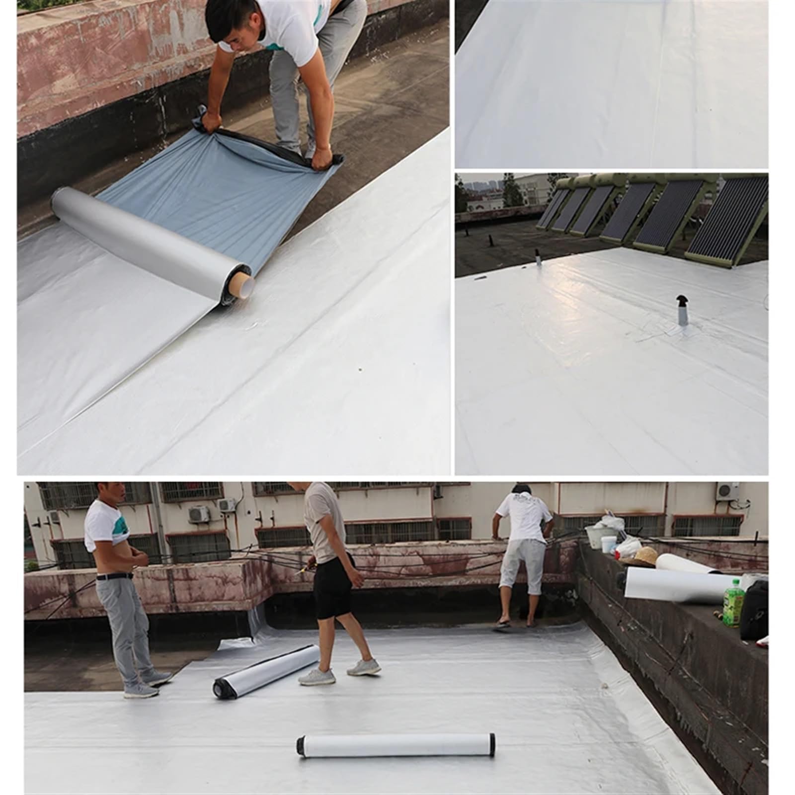 Cinta Butilo Impermeable Cinta impermeable de butilo gruesa papel aluminio, cinta adhesiva for reparación conductos techo y grietas pared, resistente al agua a altas temperaturas | 5mx20cm