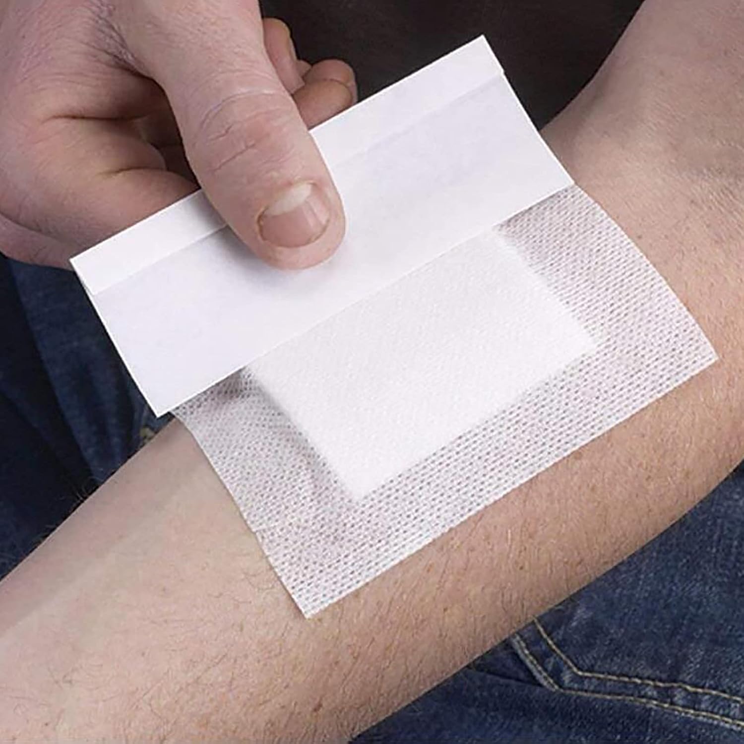 summerr Apósitos Adhesivos estériles para heridas, Almohadillas Adhesivas Desechables para heridas para abrasiones, Quemaduras Menores y ampollas 80 Piezas (Size : A(6x7cm))