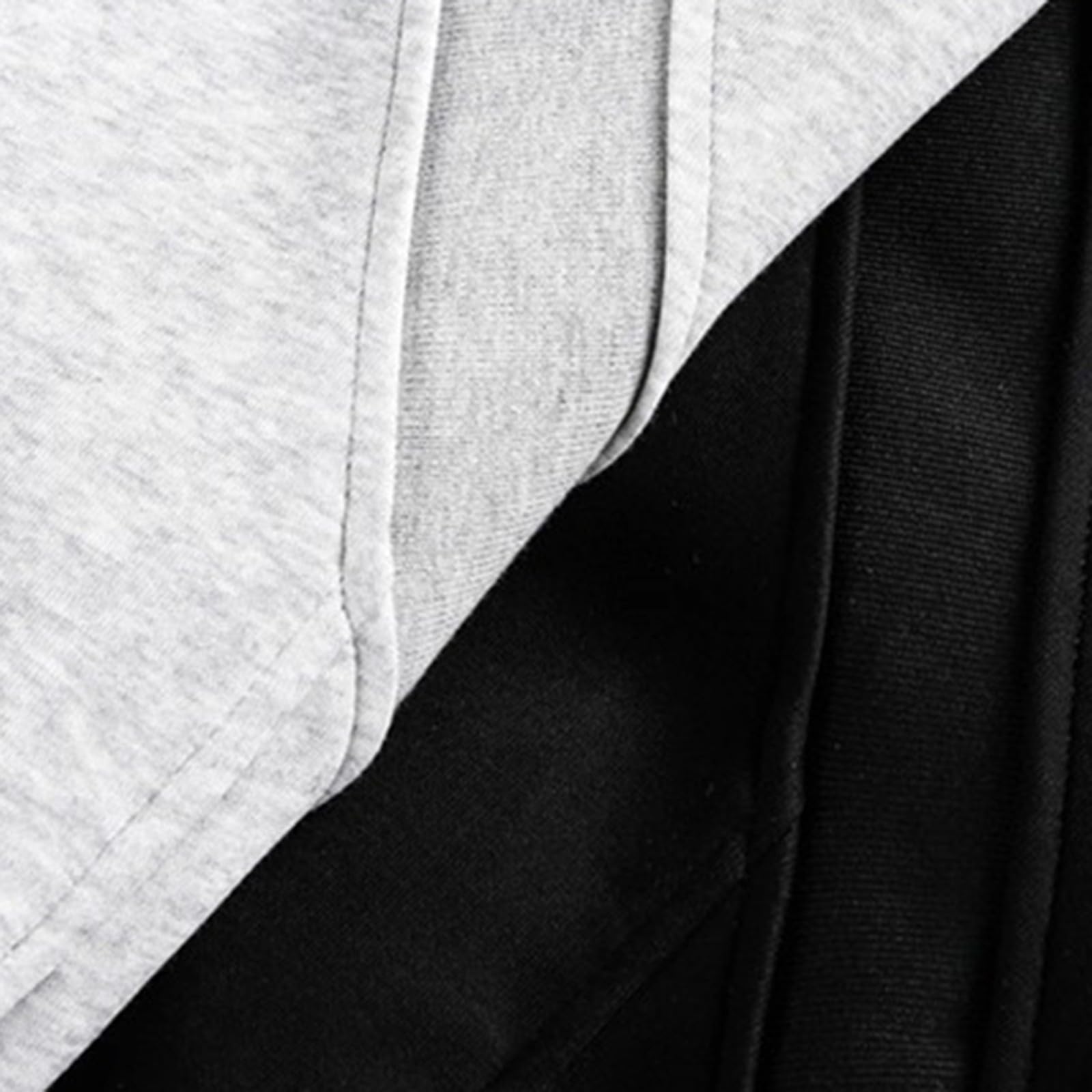 Generico Felpa Uomo con Zip Invernale,Felpa con Cappuccio da Uomo Pesante Air Layer vestibilità Ampia Casual Sportiva Oversize Unisex da Coppia