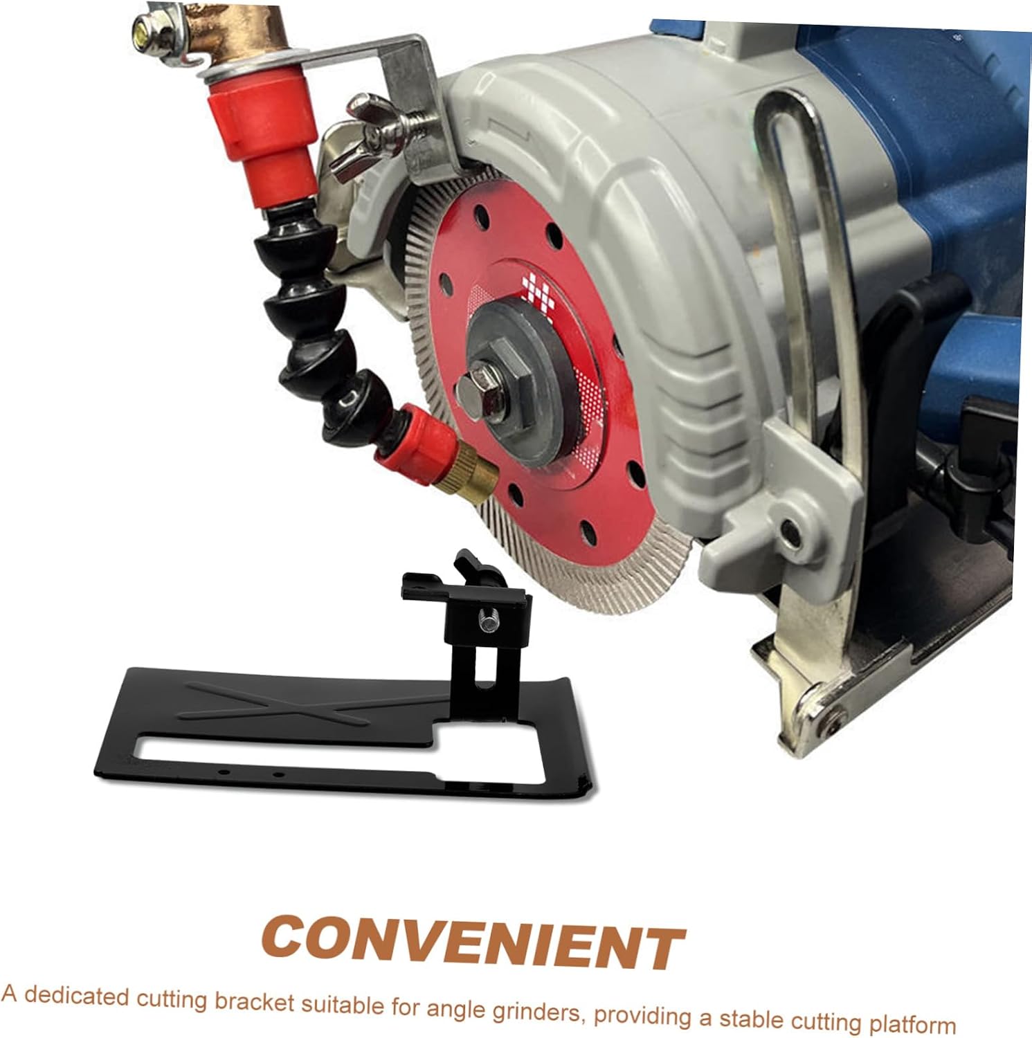 Angle Grinder Stand Stable Base Cutting Saw Bracket for Angle Grinders Easy to Install Durable Tool Rest for Professionals Enthusiasts Compact Design for Convenient Use