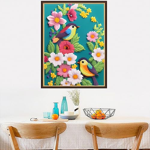 Miniatura 42 de Dimensean Kits de punto de cruz estampados, gama completa de patrones de bordado, kits de iniciación para principiantes, adultos o niños, kits