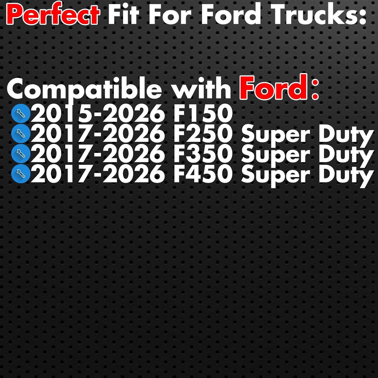 4 Pack Upgraded Heavy Duty Tie Down Anchors Compatible with Ford 2015-2026 F150, 2017-2026 F250/F350 Super Duty, Stronger Cleats & Plates, 1200LB Capacity Truck Bed Cargo Anchors Kit