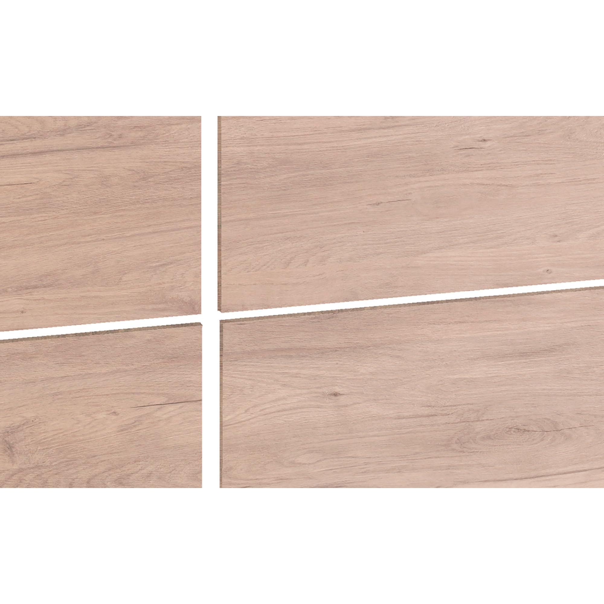 briebe Cabecero Cama Individual 100 cm Estilo Nórdico, Cabeceros de Madera Originales, Cabezal Decorativo Natura (Roble Aurora/Fondo Blanco)