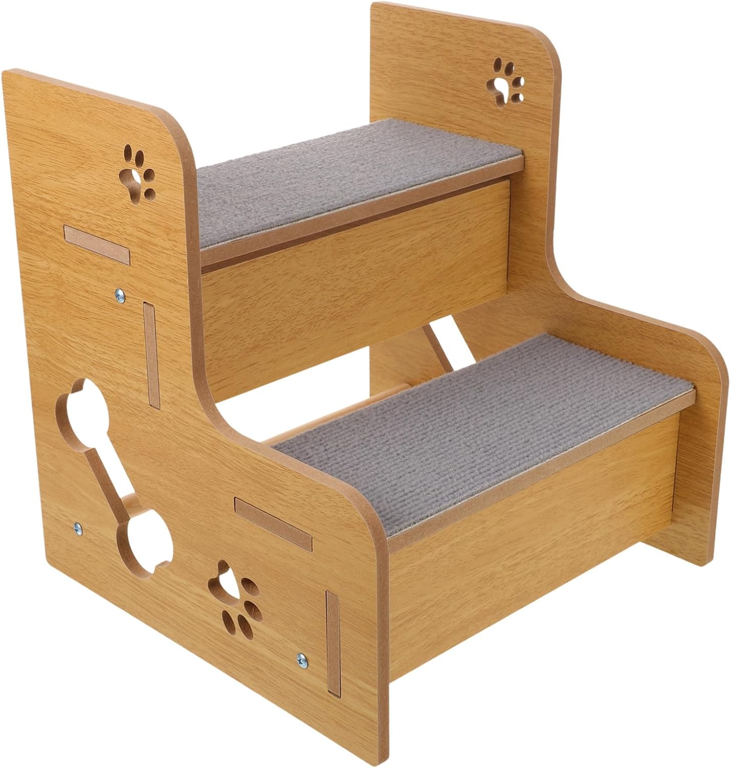 VANZACK Anti-Slip Dog Stairs for Small Dogs Lightweight Pet Steps for Bedside Sofa Couch with Nonslip Surface Safe Climbing Ramp for Older Pets and Puppies Year-Round Use