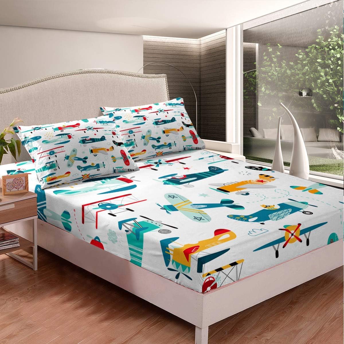 nursery print bed sheets