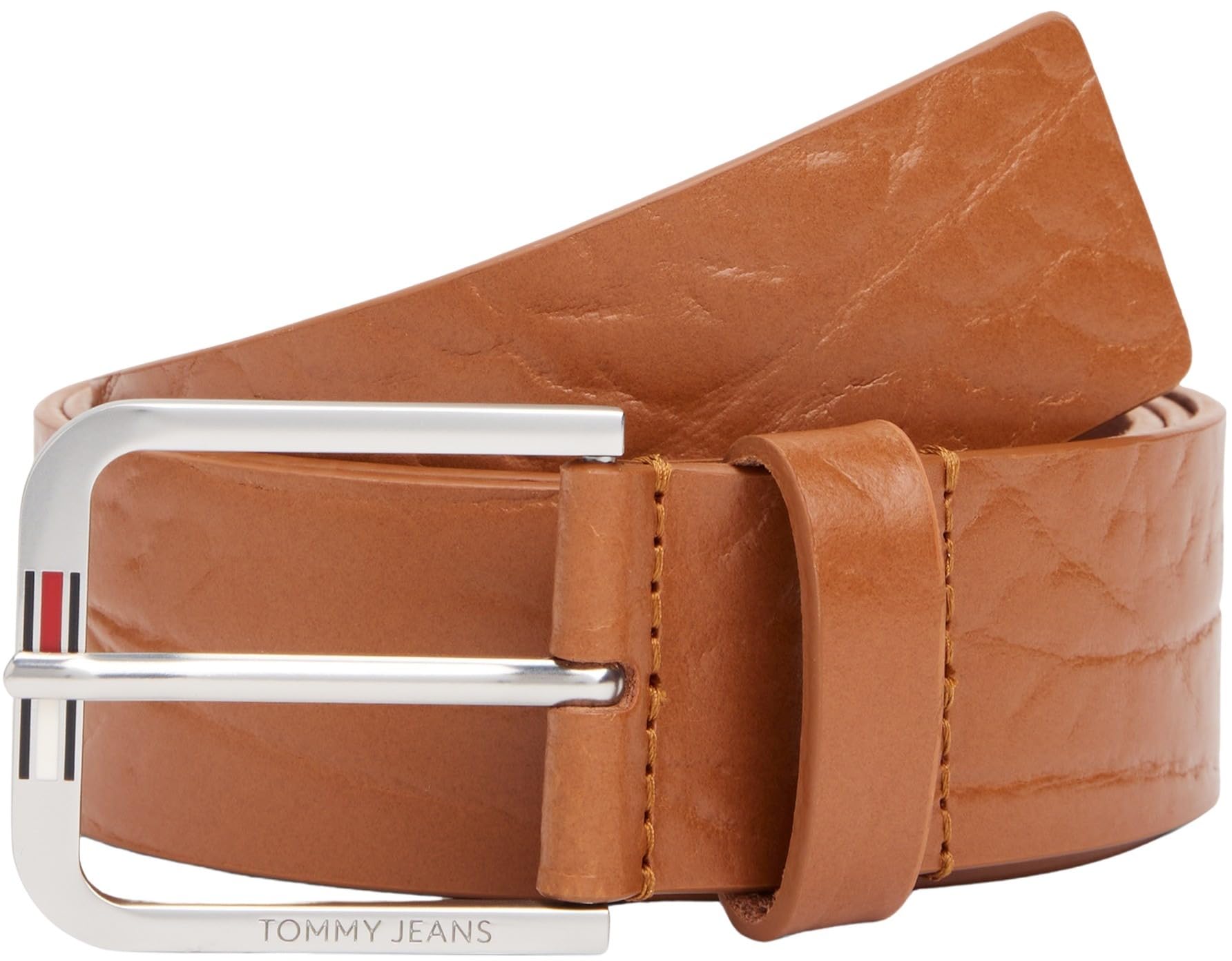 Tommy Jeans Men's TJM AUSTIN 4.0 AM0AM13413 Fixed Belt, Brown (Cognac), 110