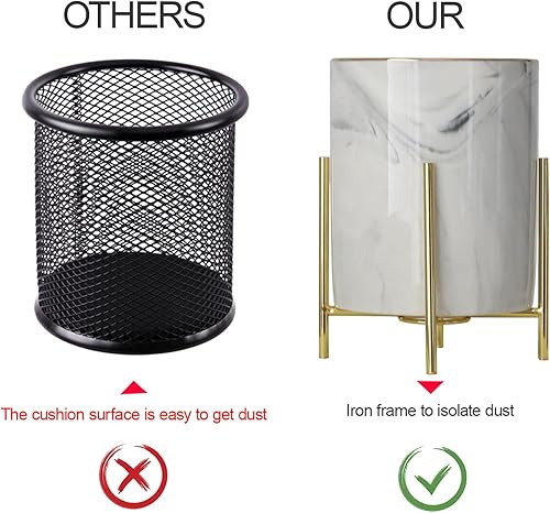 Miniatura 4 de Soporte para bolígrafo para escritorio lindo y decoración del hogar y la oficina para brochas de maquillaje, soporte de papelería, escuela