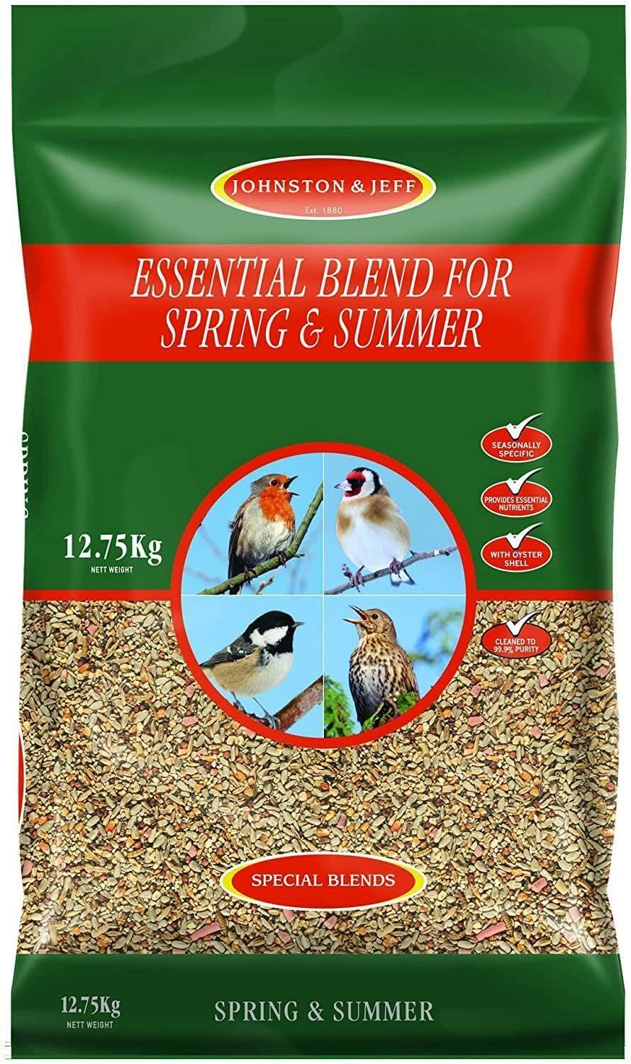 12.75kg Essential Blend For Spring & Summer For Wild Birds - Bird Food/Feed - Mix Of High Energy Ingredients Egg Production