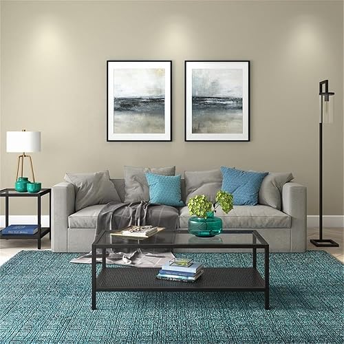 Miniatura 42 de Henn&Hart Mesa de centro redonda de 36 pulgadas de ancho en bronce ennegrecido, mesas de centro modernas para sala de estar, artículos esenciales