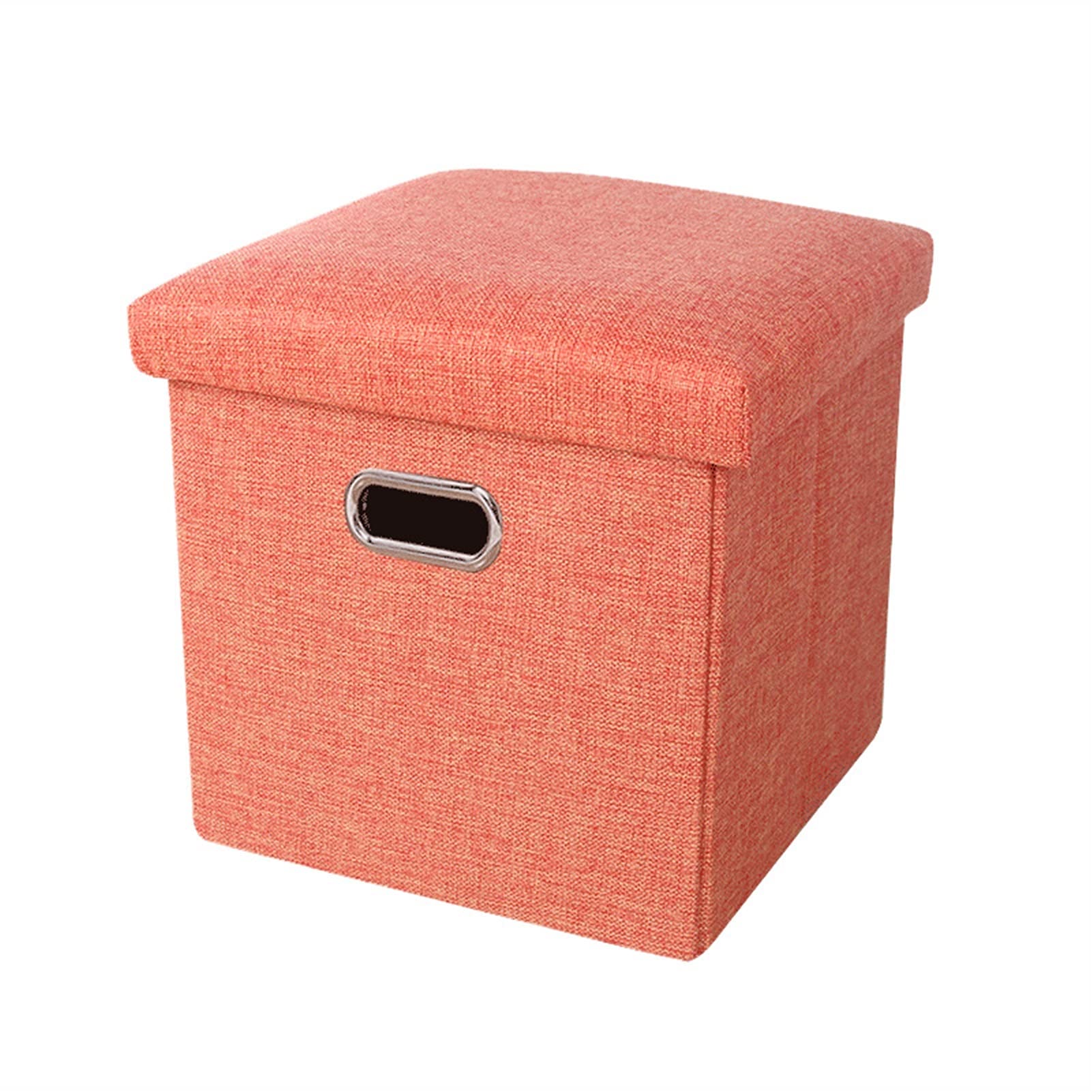 Tabouret coffre en tissu pour l'entrée pour ranger chaussures et vêtements