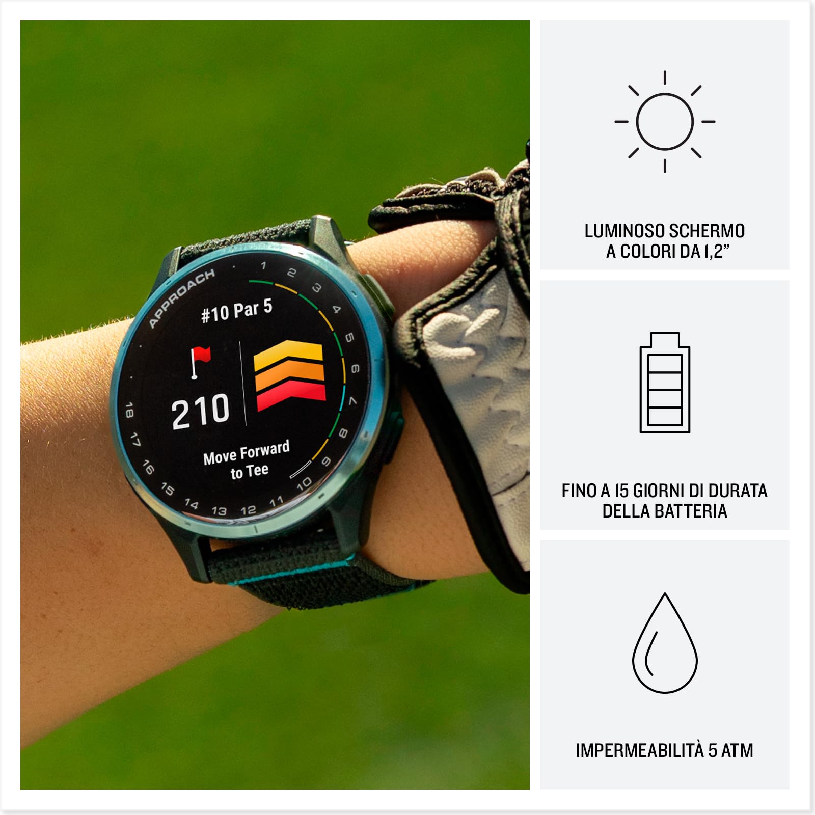 Garmin Approach J1 43mm Junior Teen Golf GPS watch,Black