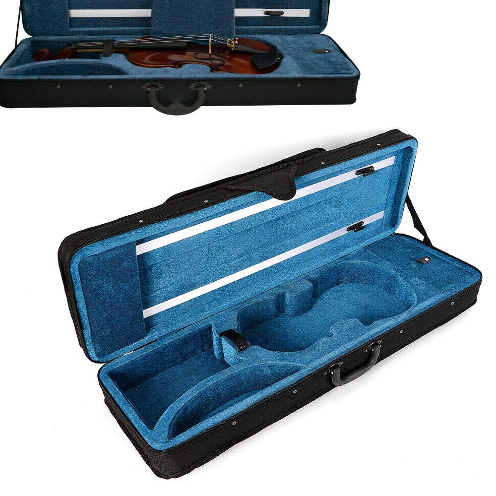 Estuche para Violín 4/4 con 2 Correas Ajustables - Funda de Tamaño Completo