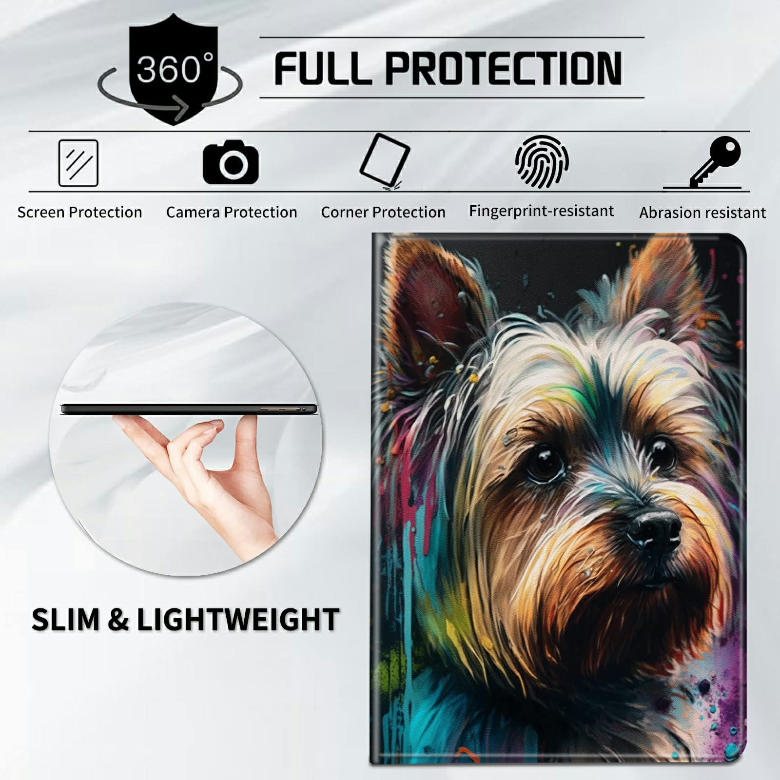 Case For IPad (A16) 11th Generation 11-inch (2025), For IPad 10th Gen 10.9-inch (2022) - Slim Fit Standing Cover With Auto Sleep/Wake, Cow Cute Animal 2 - View #7