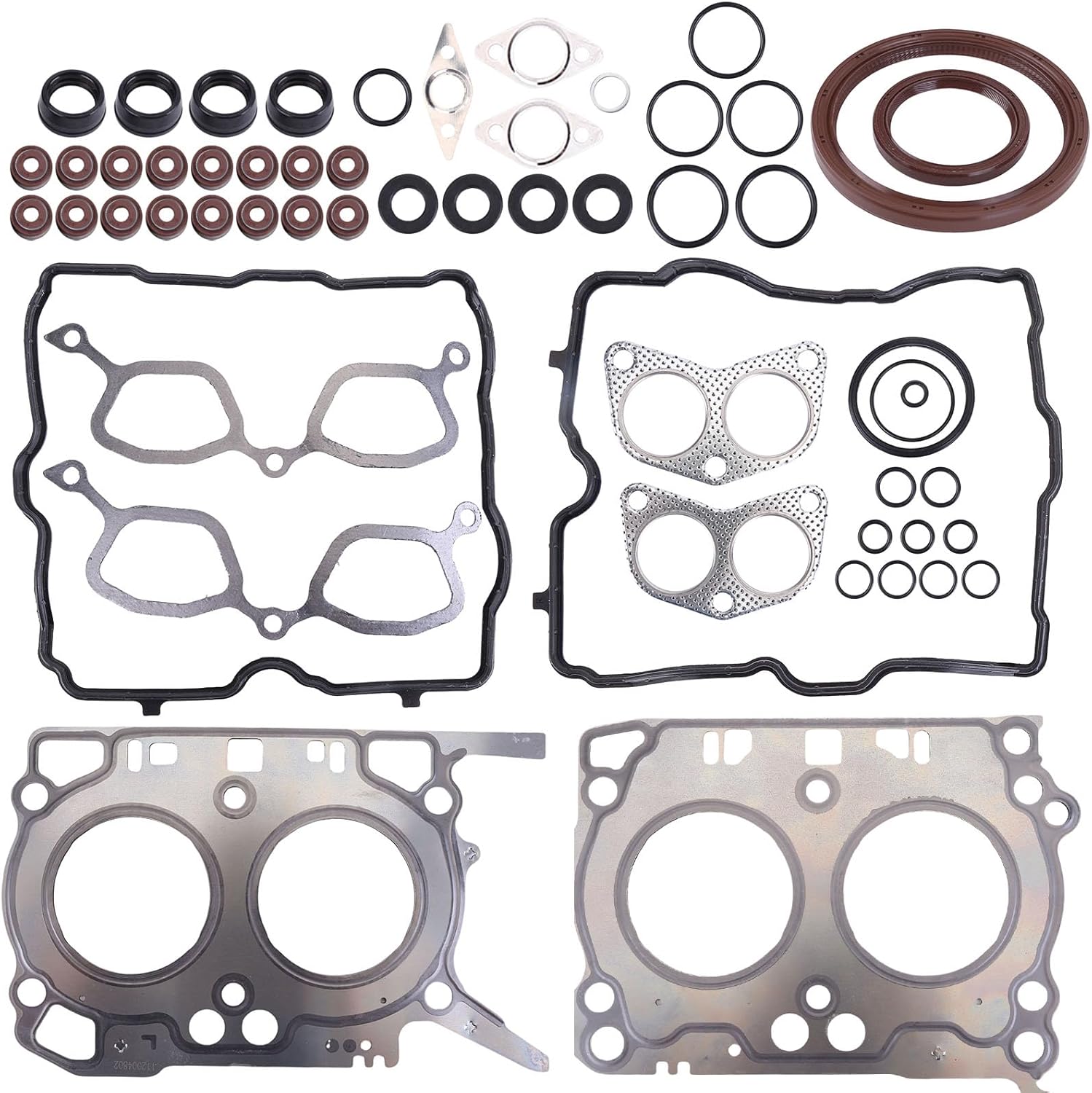 Cylinder Head Gasket Set Fit for Subaru Crosstrek 2016 2017 XV Crosstrek 2013-2015 Impreza 2012-2016 2.0L DOHC H4 Engine Type FB20 Car Repairing Engine Head Gasket Set 11044AA780 10944AA070 HS55074