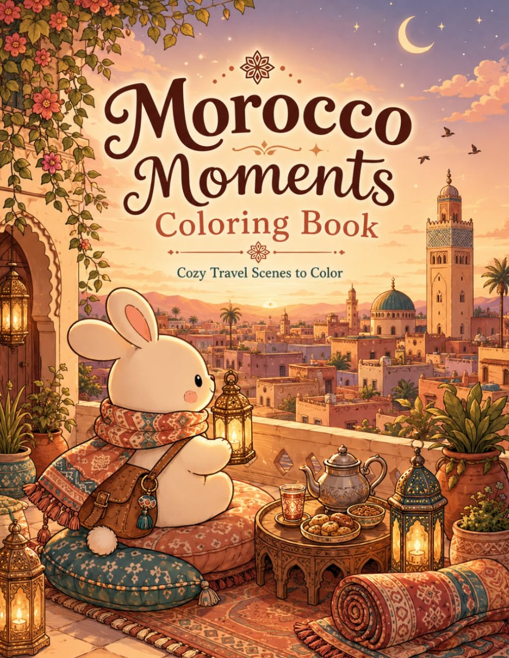 Morocco Moments Coloring Book: Cozy Travel Scenes to Color