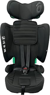 Asalvo NEOCARE Silla de Auto i-Size (76-150 cm), Grupo 1/2/3, Con Arnés de 5 Puntos y Reposacabezas Ajustable, Solo en Sentido de la Marcha, Con Cinturón del Vehículo, Reclinable y Evolutiva, Negro