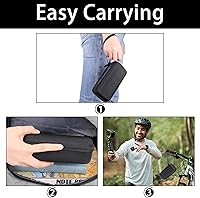 Vista 6 de Aenllosi Estuche rígido para Rode Wireless ME/GO III/GO II Sistema de micrófono inalámbrico compacto digital de doble canal (negro)