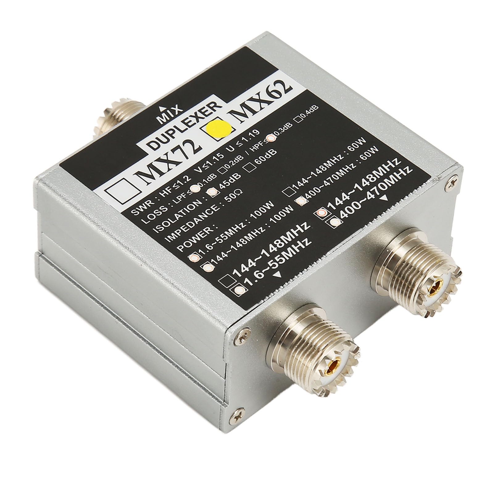 Coassiale Diplexer, Segnale Video Coassiale Blocco Cavo Coassiale Cavo Coassiale Splitter UHF VHF Antenna TV Combinatore 2 Vie Splitter Combinatore