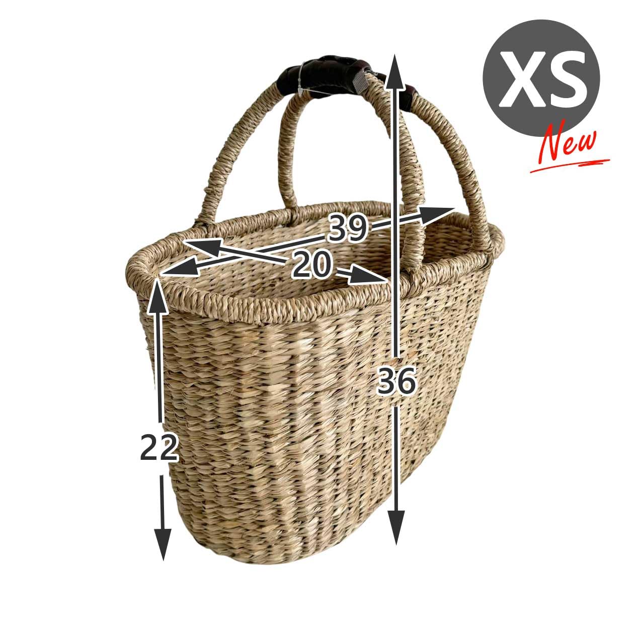 Amazon｜シーグラス手編みバスケット (XSサイズ) カゴバック カゴ