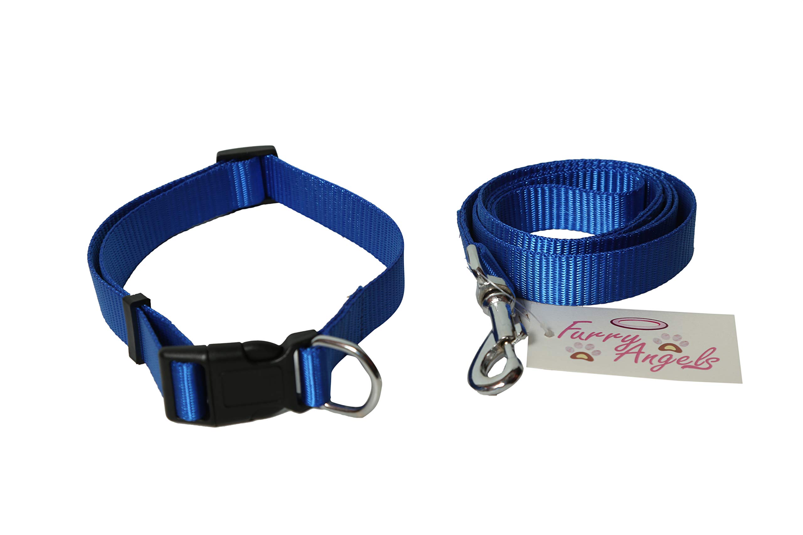 Furry Angels Polyester Adjustable Collar and Leash Set for Dogs (Large Width - 25 MM,Color - Blue) (B08P9VJ24W) Amazon Price History, Amazon Price Tracker