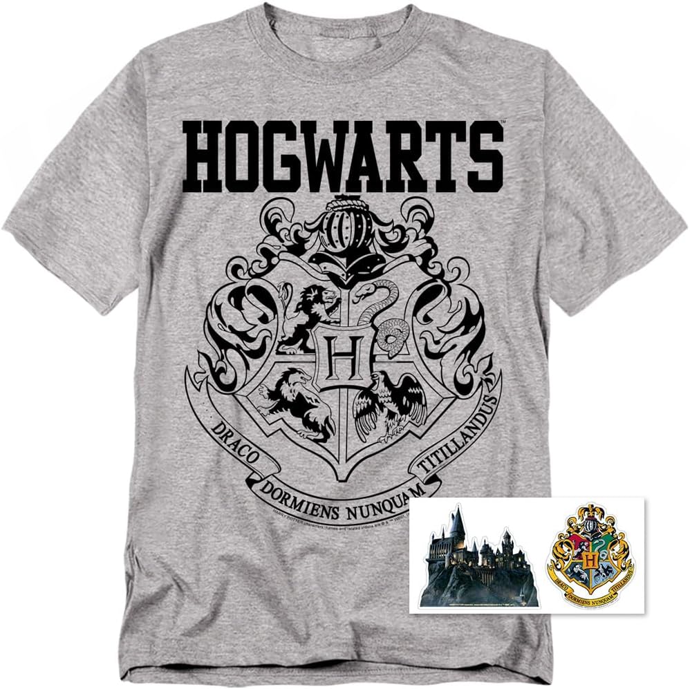 Popfunk Harry Potter Hogwarts Logo T Shirt - Image 3