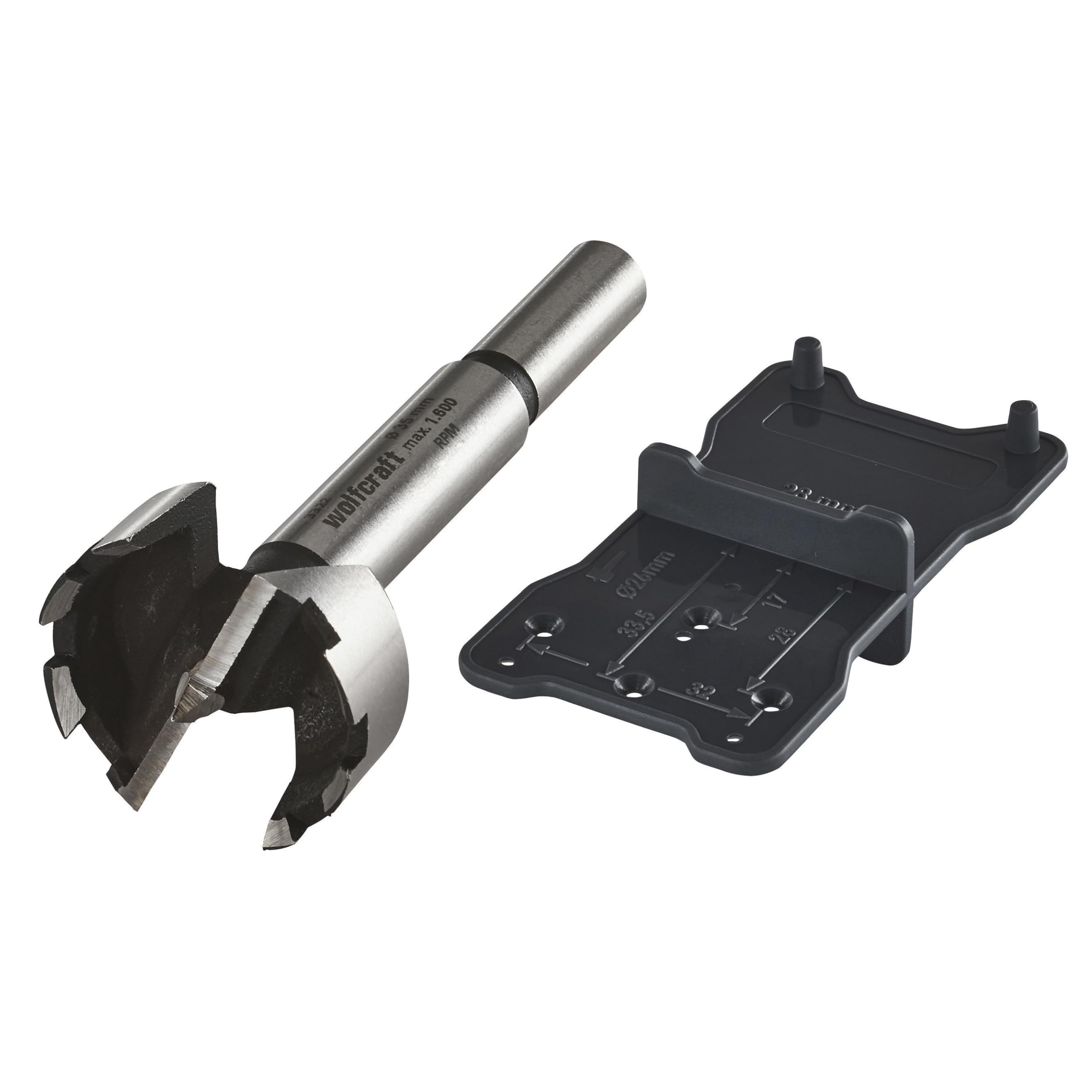 Wolfcraft 8728000 Forstner Bit with Guide ø 35 x 90mm