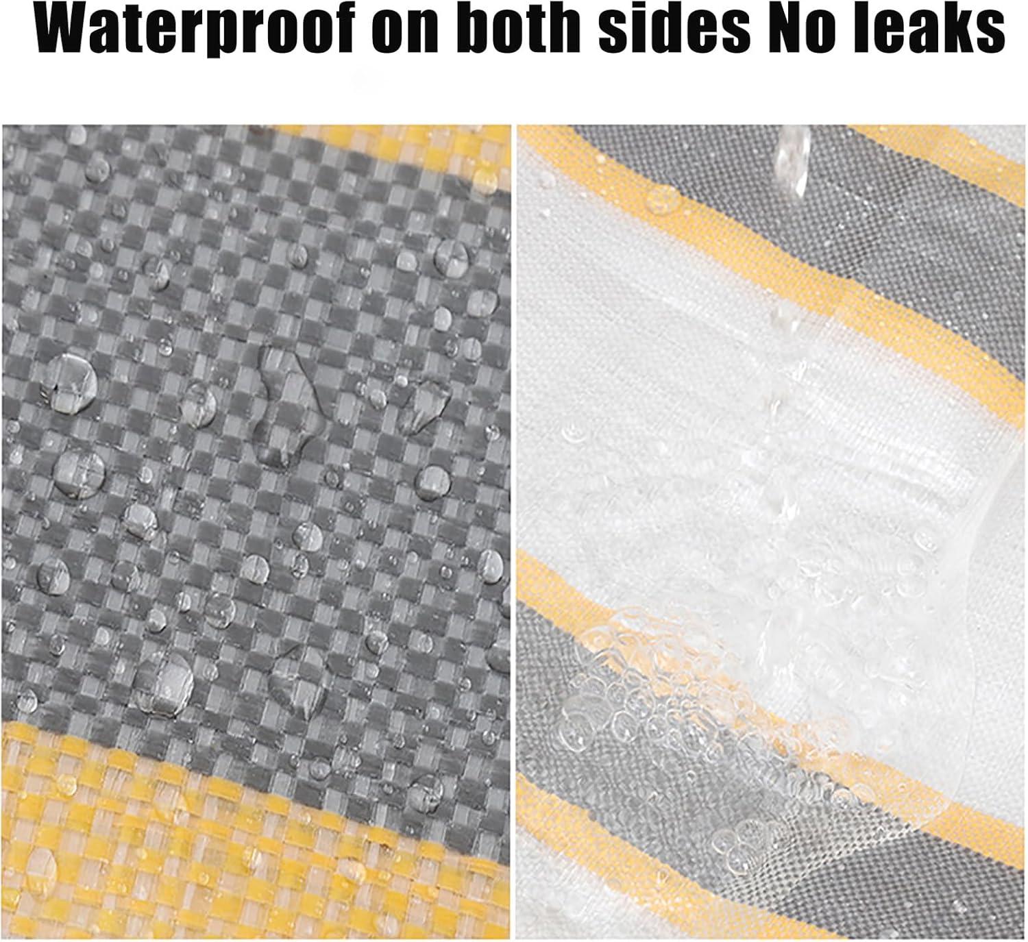 Multi-Purpose Waterproof Heavy Duty Tarp, Waterproof Plastic Thick Tarpaulin with Metal Grommets, Tarpaulin with Reinforced Edges, Weather Proof, Rip and Tear Resistant