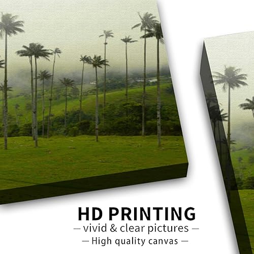 Miniatura 4 de Bathroom Wall Art Decor Bathroom Pictures for Wall Artwork Cocora Valley the Fog Framed Canvas Wall Art for Bedroom Dining Room Farmhouse 16"x20"