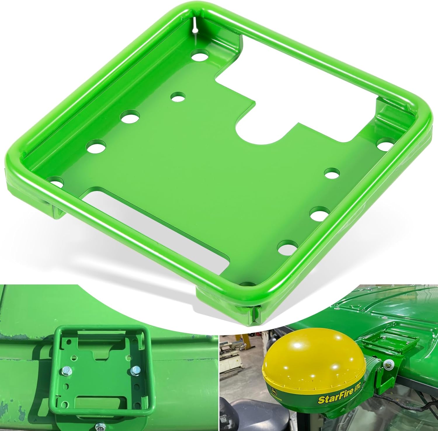 Bonbo PF81190 GPS Receiver Mounting Bracket Receiver Adapter Holder for John Deere/New Holland/Fendt/Case IH/Claas, for Star Fire SF3000 / SF6000 / SF ITC
