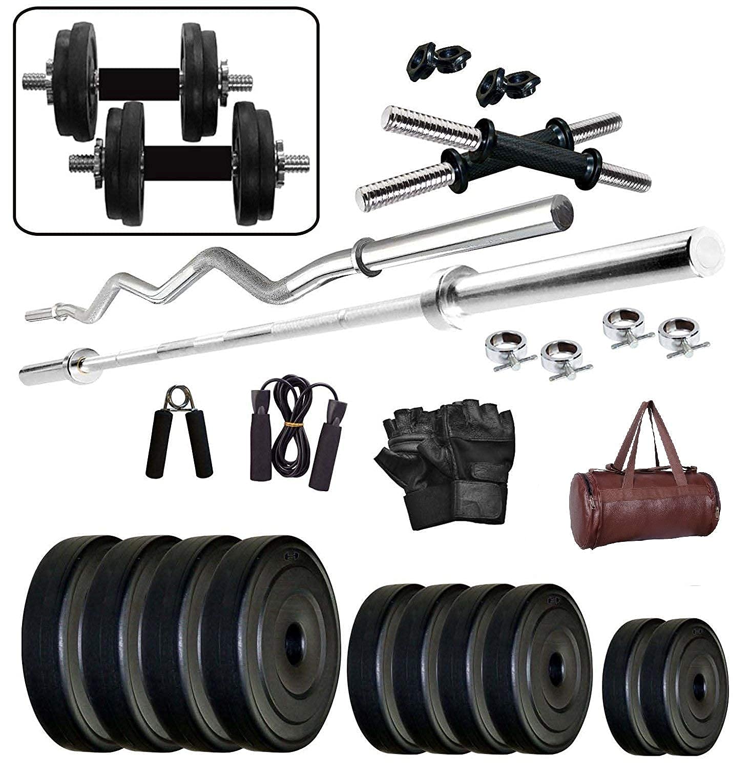 See full amazon price history chart for Klapp PVC Home Gym Set with Leather Gym Bag & Accessories … (20 KG) Klapp PVC Home Gym Set with Leather Gym Bag & Accessories … (20 KG) (B09GVSRD26) Amazon Price History, Amazon Price Tracker