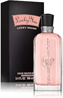 Lucky You Eau de Toilette for Women by Lucky Brand - Fresh Citrus Floral Perfume, Grapefruit Poppy Musk, 3.4 oz Day Night Spray