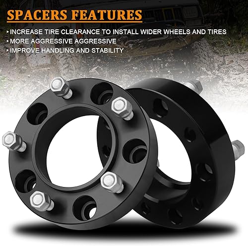 Miniatura 4 de BRTEC Espaciadores de rueda centrados de 1.5 pulgadas para Toyota 1998-21 Land Cruiser 08-21 Sequoia 07-21 Tundra 98-07 LX 470, 08-21 LX 570