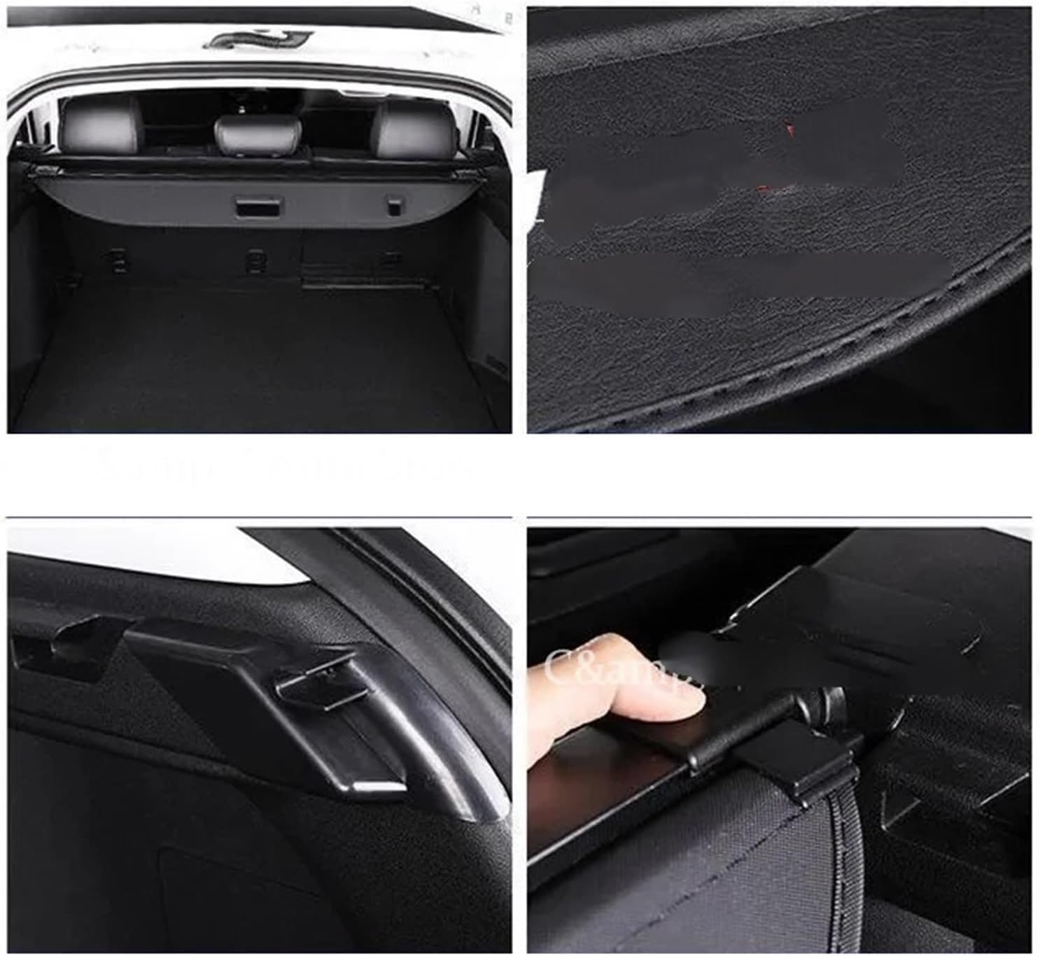 Car Rear Trunk Storage Rack Covers Compatible with Changan UNI-K 2020-2026 Retractable Shade Cargo Liner Shelter Auto Accessories | Leather