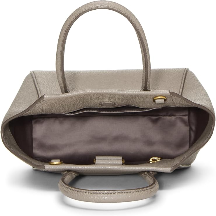 Pre-loved Grey Calfskin Convertible Handbag Small, Grey