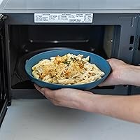 Vista 42 de Grow Forward Tazones de paja de trigo prémium para pasta, 30 onzas, irrompibles, anchos y poco profundos, juego de 6 cuencos de plástico