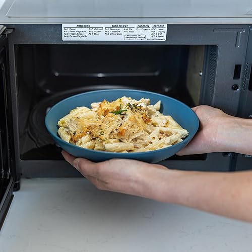 Miniatura 42 de Grow Forward Tazones de paja de trigo prémium para pasta, 30 onzas, irrompibles, anchos y poco profundos, juego de 6 cuencos de plástico