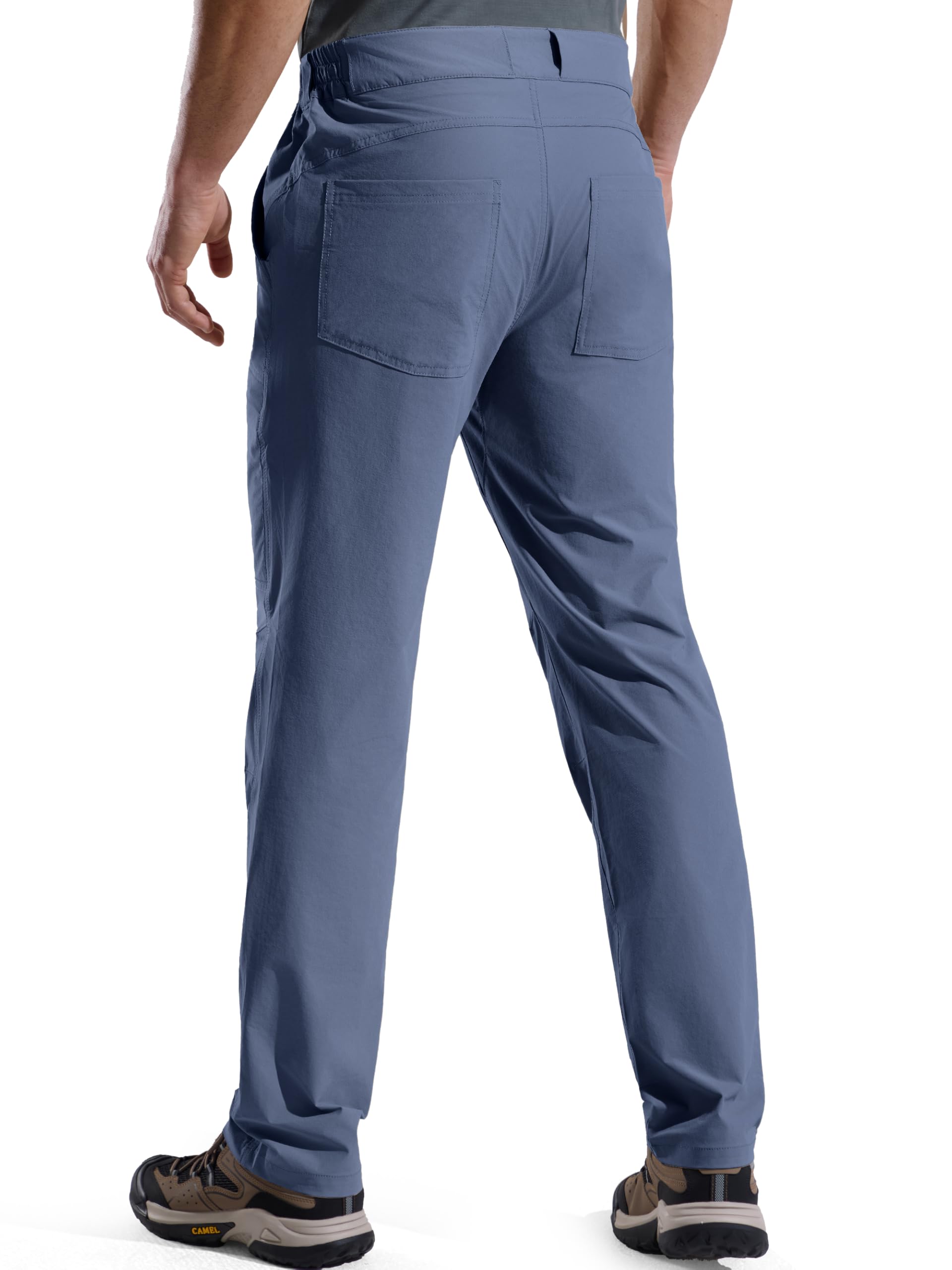 FREE SOLDIER Pantaloni Cargo da Trekking da Uomo con Cintura, Leggeri, Impermeabili e Asciugatura Rapida in Nylon-Spandex