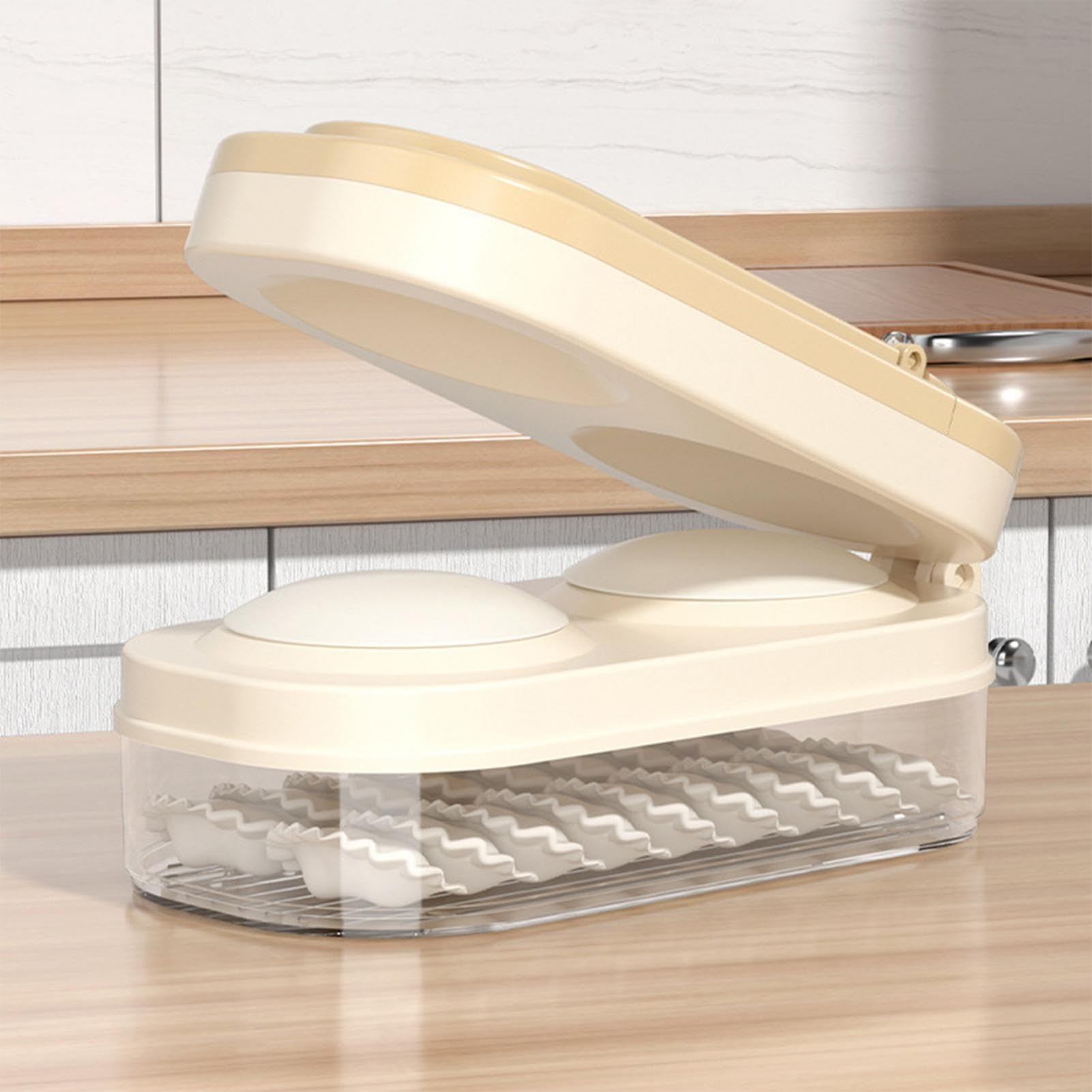 Pressa per ravioli – Stampo manuale per ravioli, per uso alimentare, stabile e robusto, con gancio, da cucina per cucine, mense, ristoranti, hotel Haoying